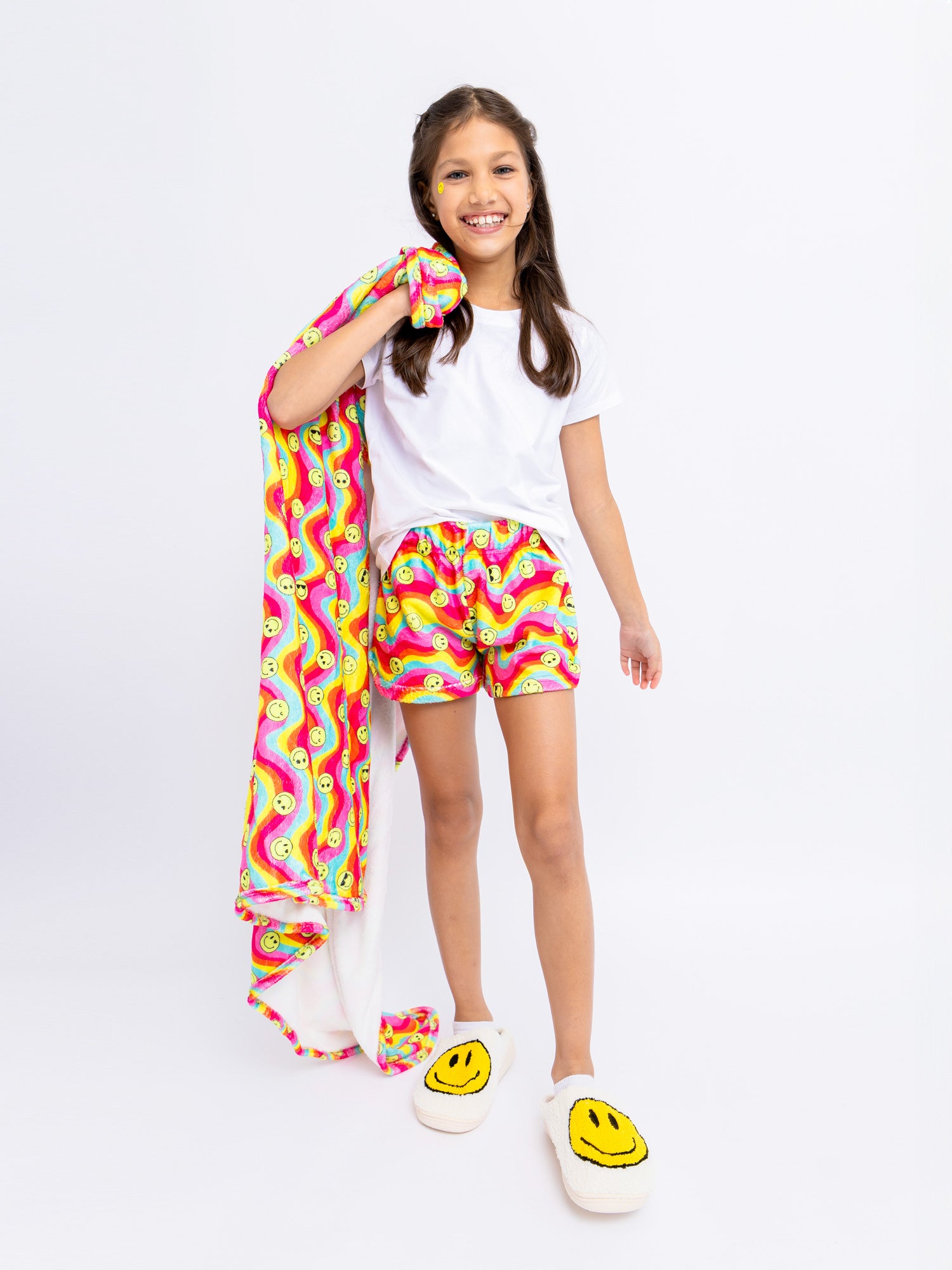 Groovy Smiles Plush Blanket