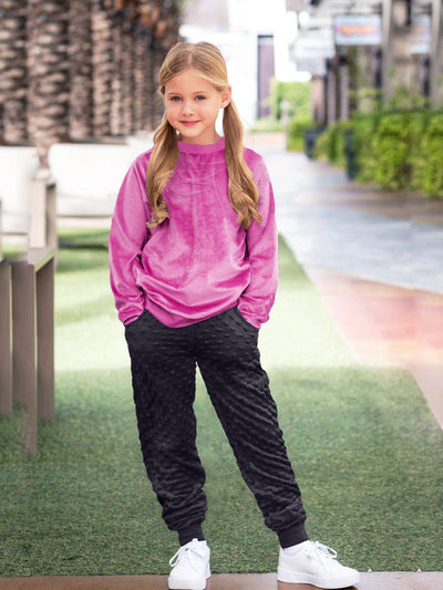 Mix and Match Minky Sweatshirt and Jogger Pant Gift Set