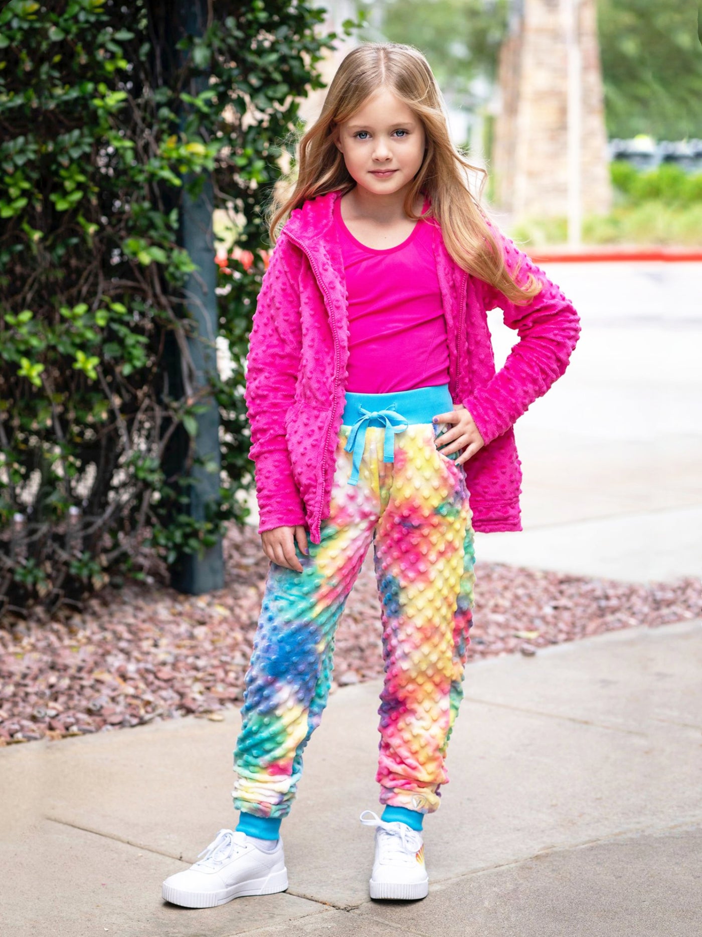 Minky Bubble Jogger Pant - Tie Dye