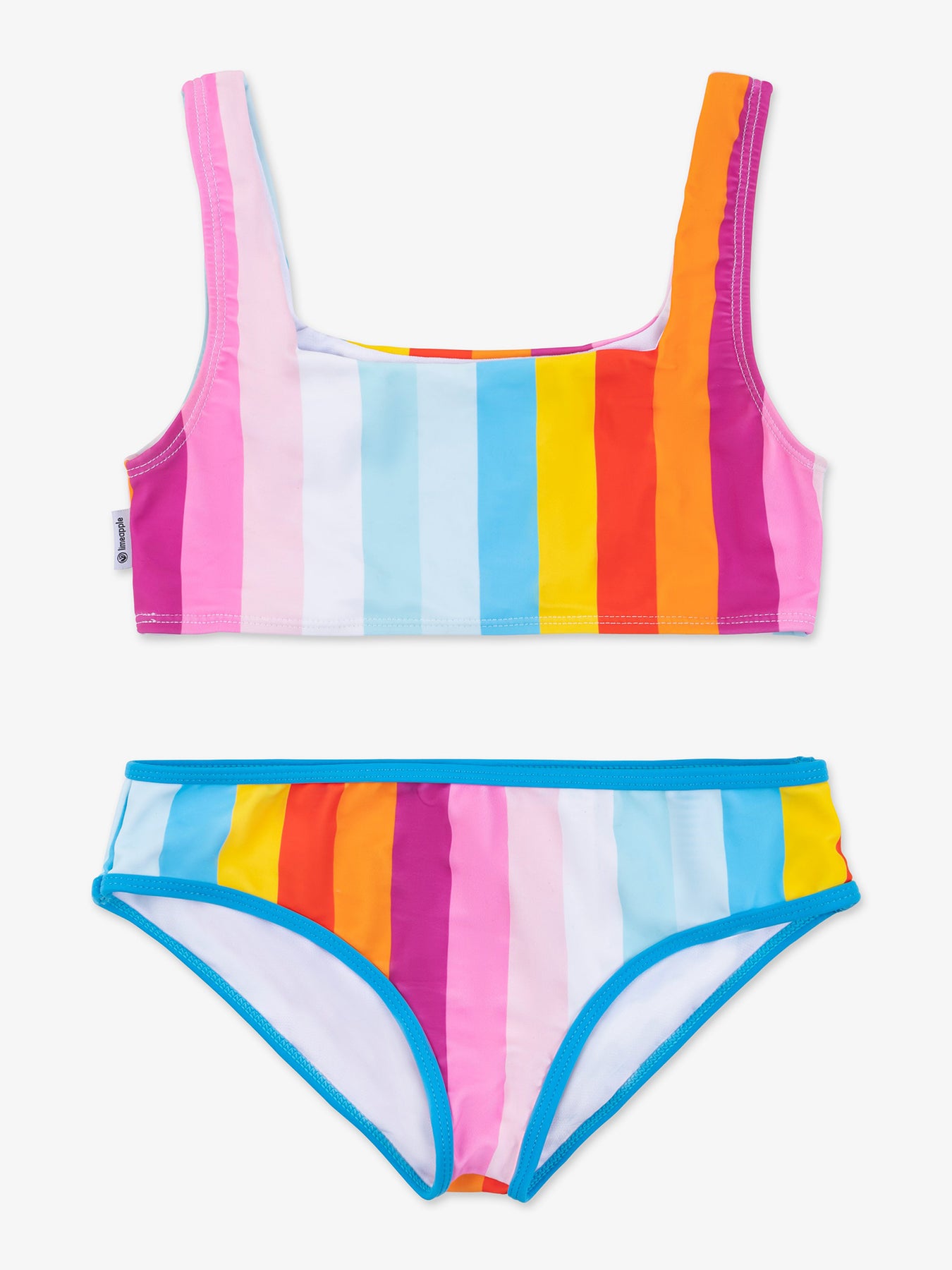 EMILIA- Multicolor Printed Square Neck Bikini | limeappleonline – Limeapple