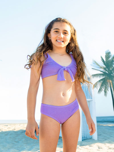 Izy Crinkle Tie Bikini Swimsuit