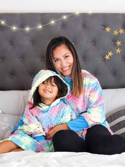 Mom and Me Minky Oversized Hoodie Two Pack Set