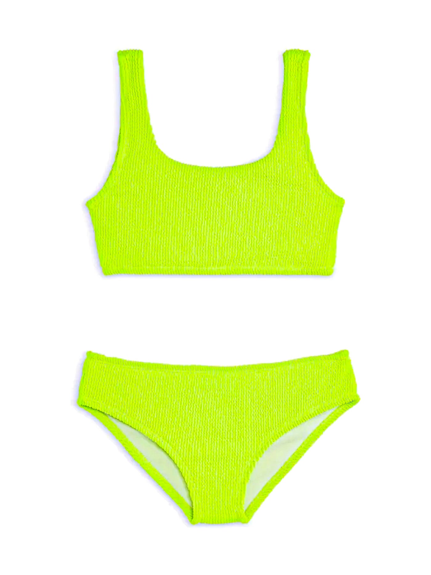 Fay Crinkle Tankini Two Piece Swimsuit