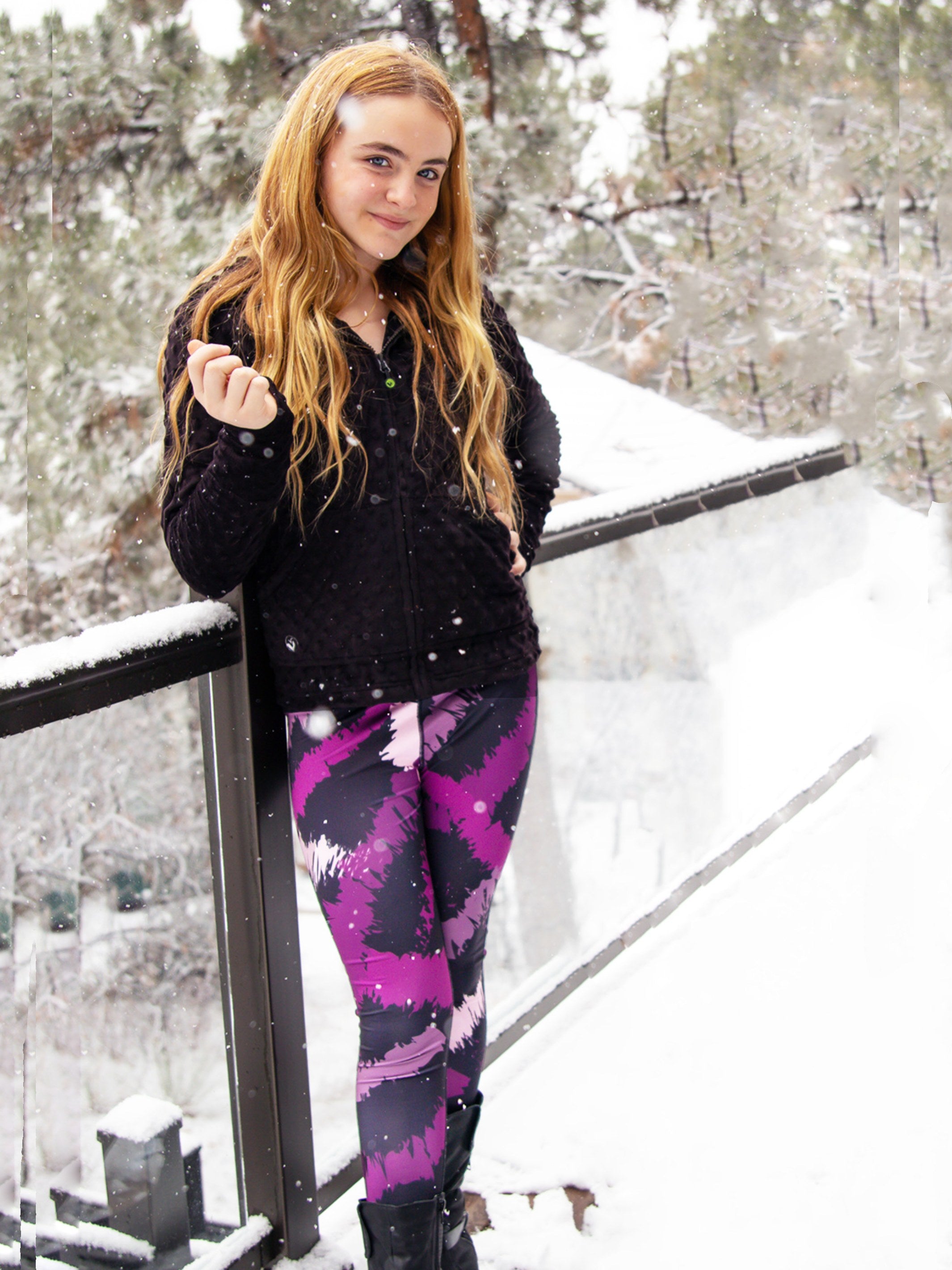 Shop Doodle Printed Leggings  Girls Apparel & Activewear by Limeapple