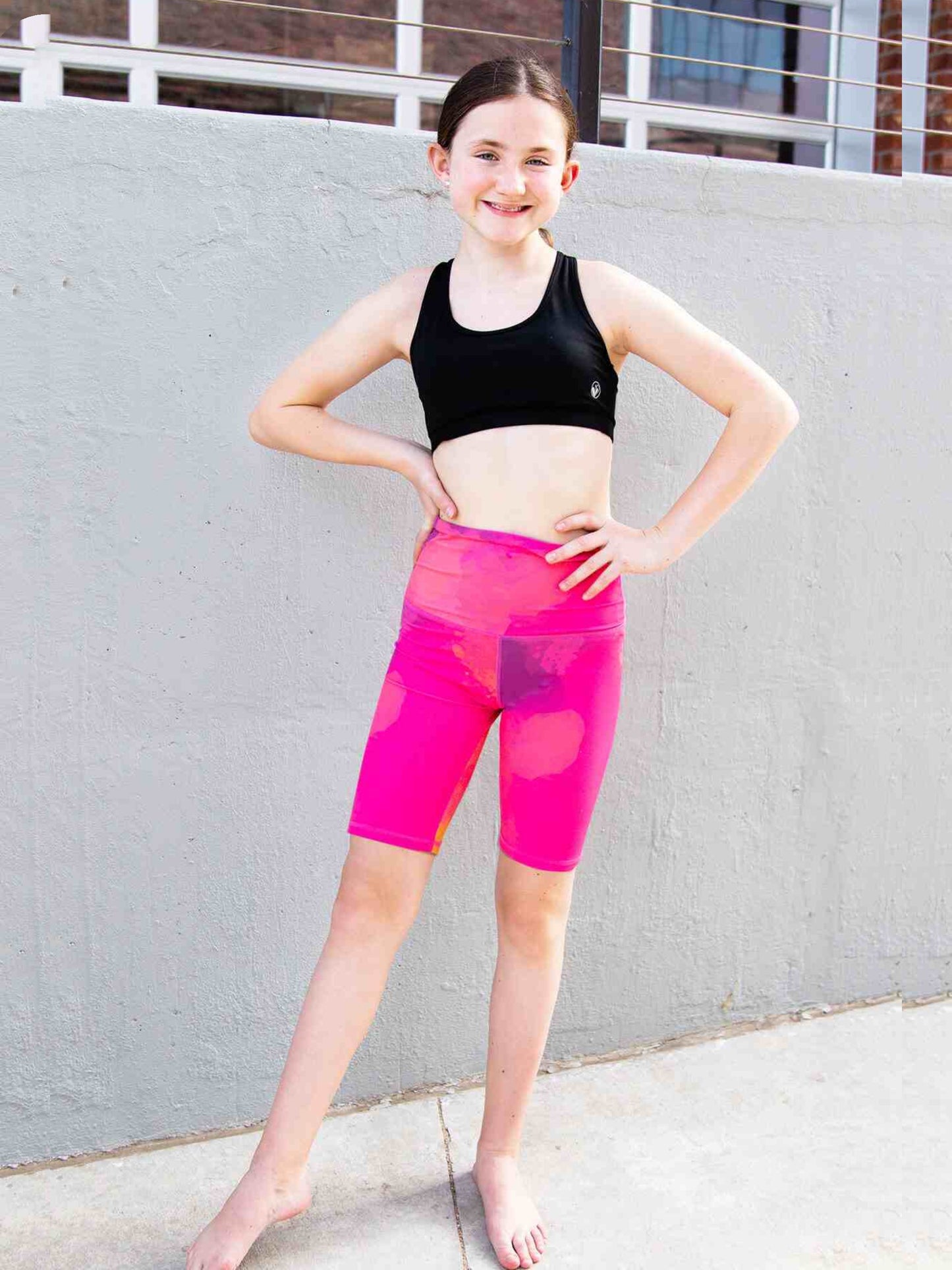 Girls Activewear Capri Leggings | Bessie | Limeapple